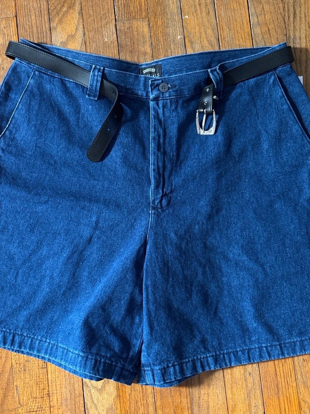 NWT Riders by Lee Blue Denim Shorts with Belt